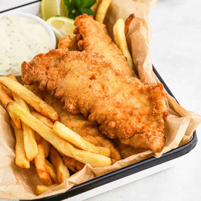 Beer Battered Haddock.