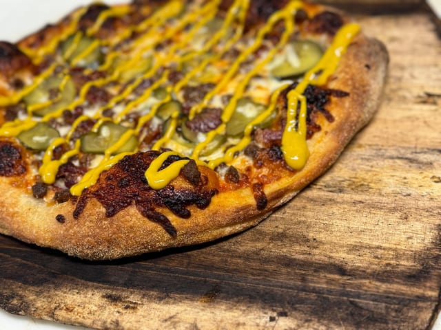 Bacon Cheeseburger Pizza.