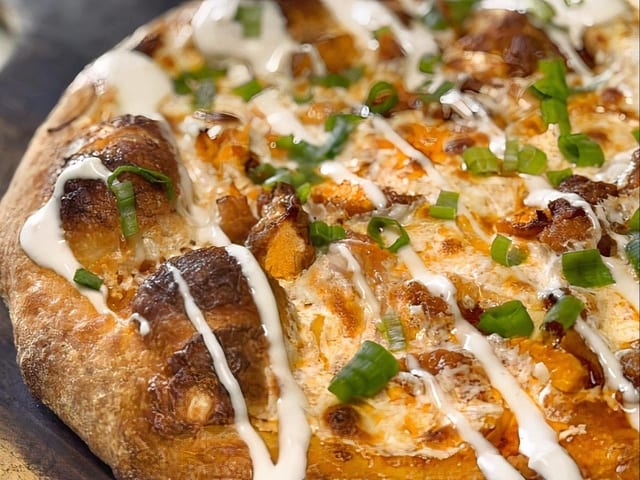 Ultimate Buffalo Chicken Pizza.